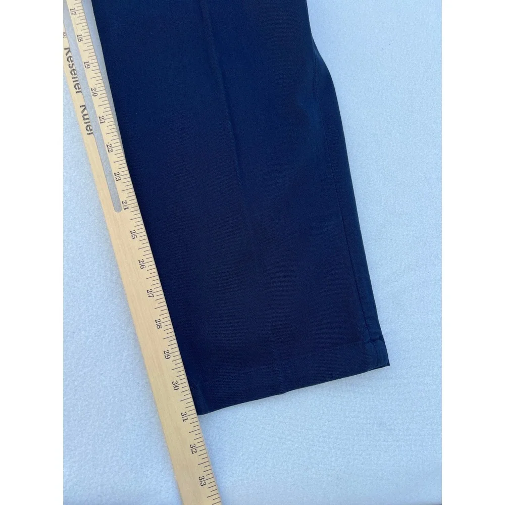 Ted Baker London Men Navy Blue Straight Fit‎ Chinos Trousers Pants 34W 32L